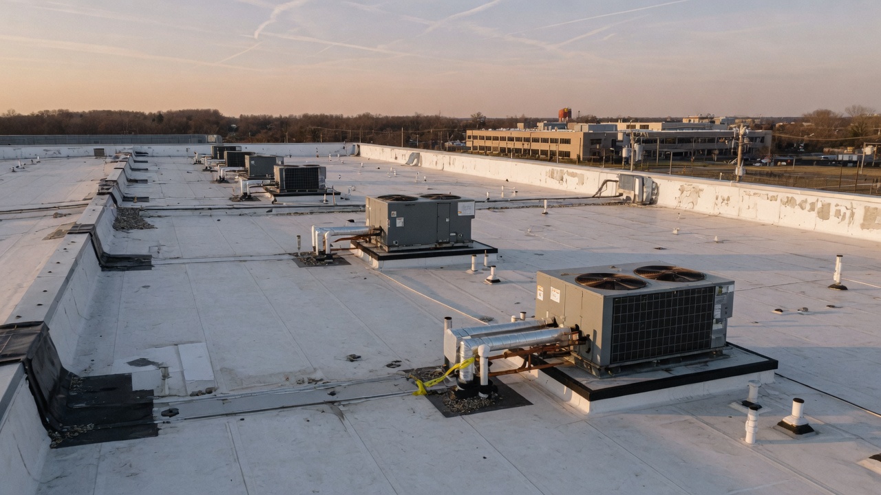 Commercial roof on Long Island